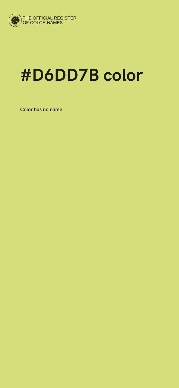#D6DD7B color image