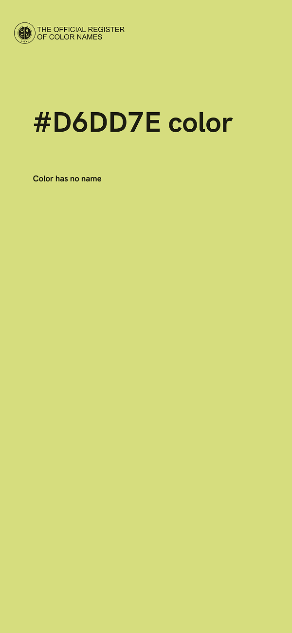 #D6DD7E color image