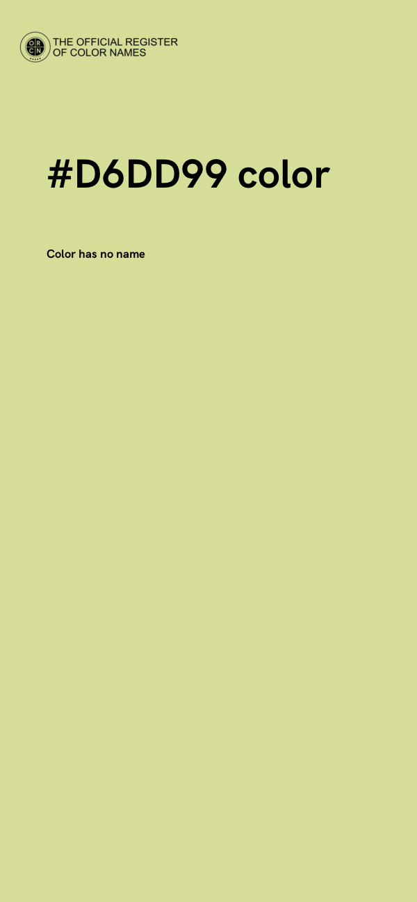 #D6DD99 color image