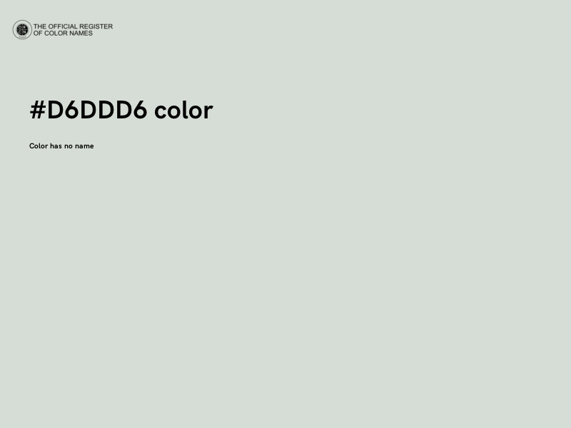#D6DDD6 color image