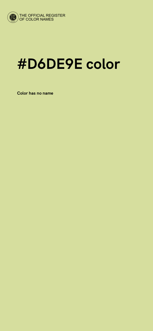 #D6DE9E color image