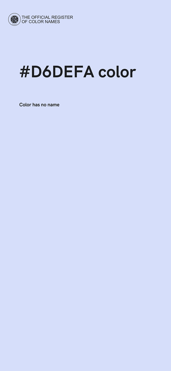 #D6DEFA color image