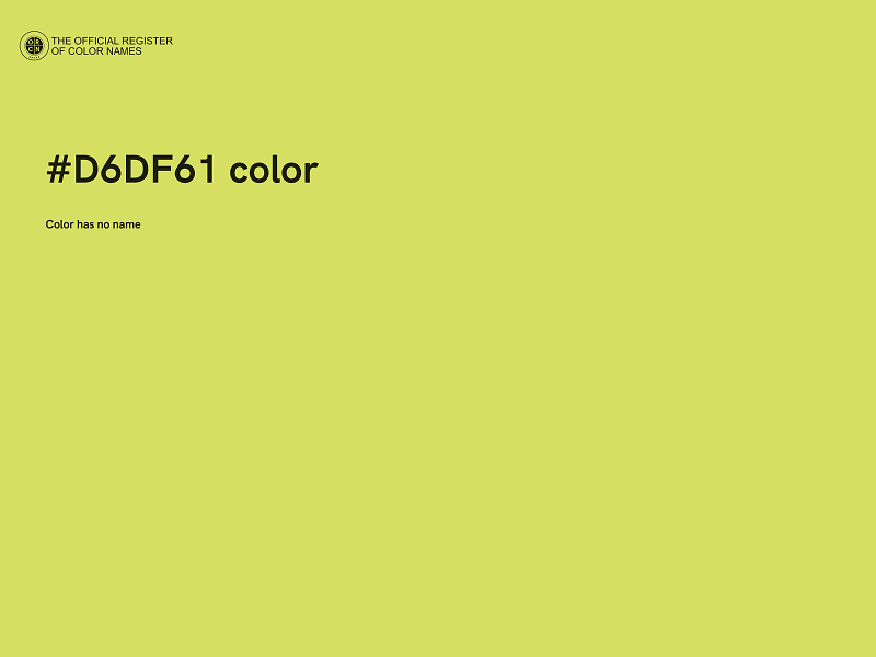 #D6DF61 color image