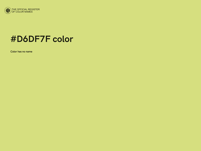 #D6DF7F color image