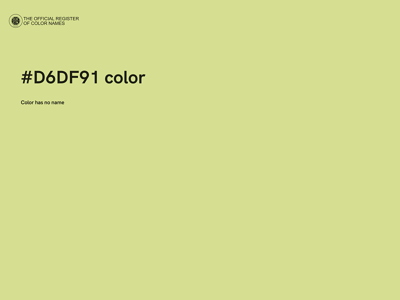 #D6DF91 color image