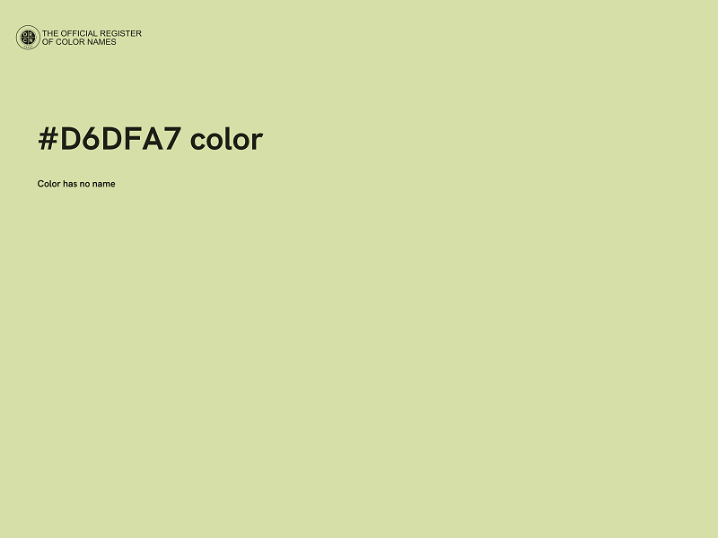 #D6DFA7 color image