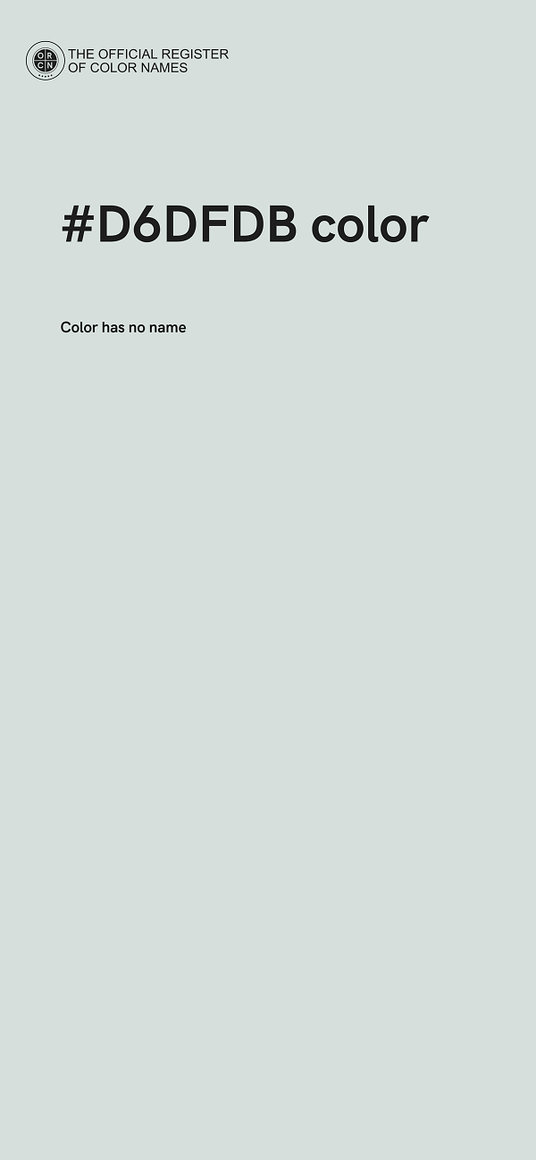 #D6DFDB color image