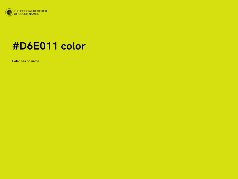 #D6E011 color image