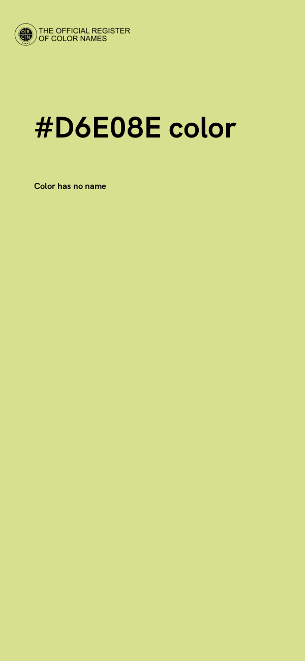 #D6E08E color image