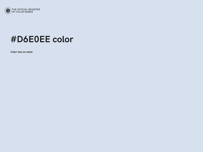 #D6E0EE color image