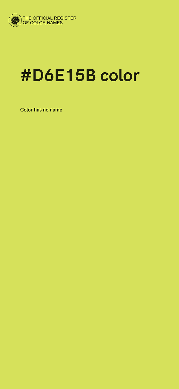 #D6E15B color image