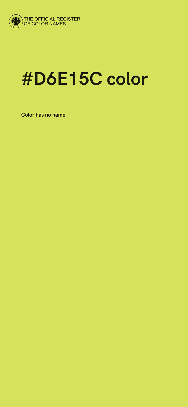 #D6E15C color image