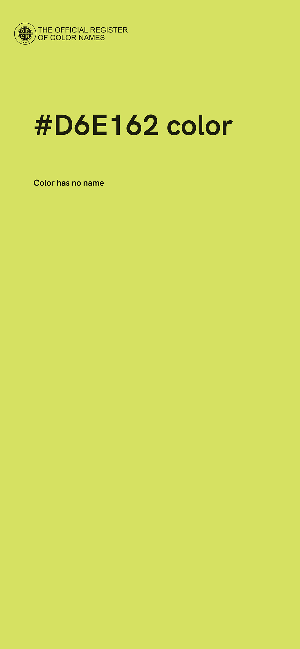 #D6E162 color image