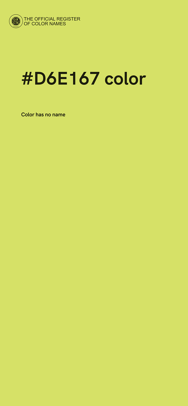 #D6E167 color image
