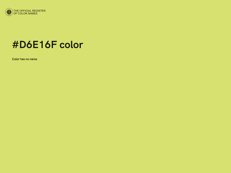 #D6E16F color image