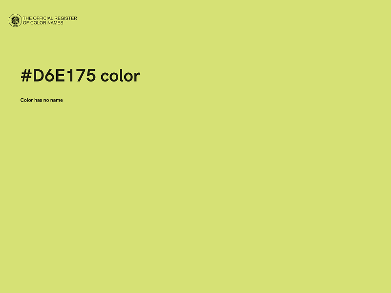 #D6E175 color image