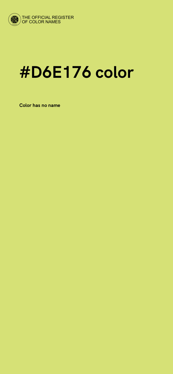 #D6E176 color image