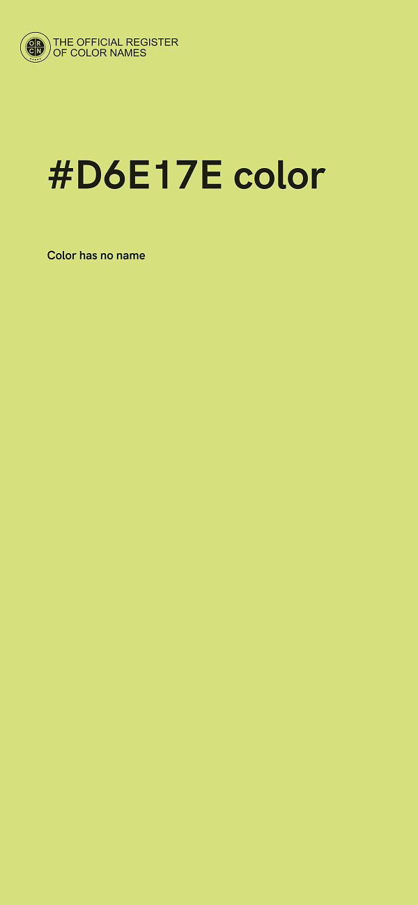 #D6E17E color image
