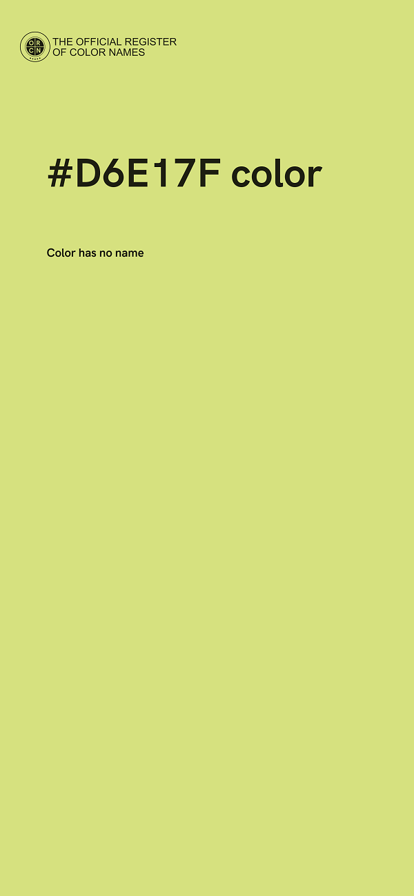 #D6E17F color image