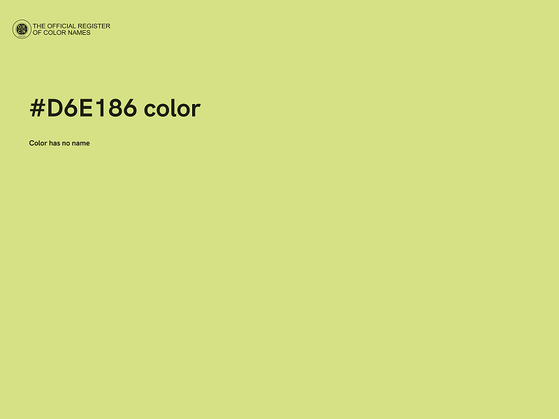 #D6E186 color image