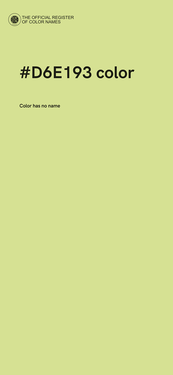 #D6E193 color image