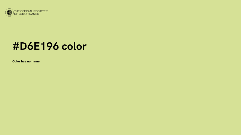#D6E196 color image