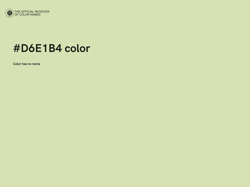 #D6E1B4 color image