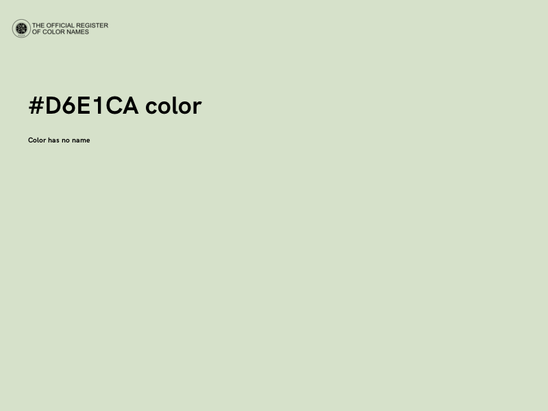 #D6E1CA color image