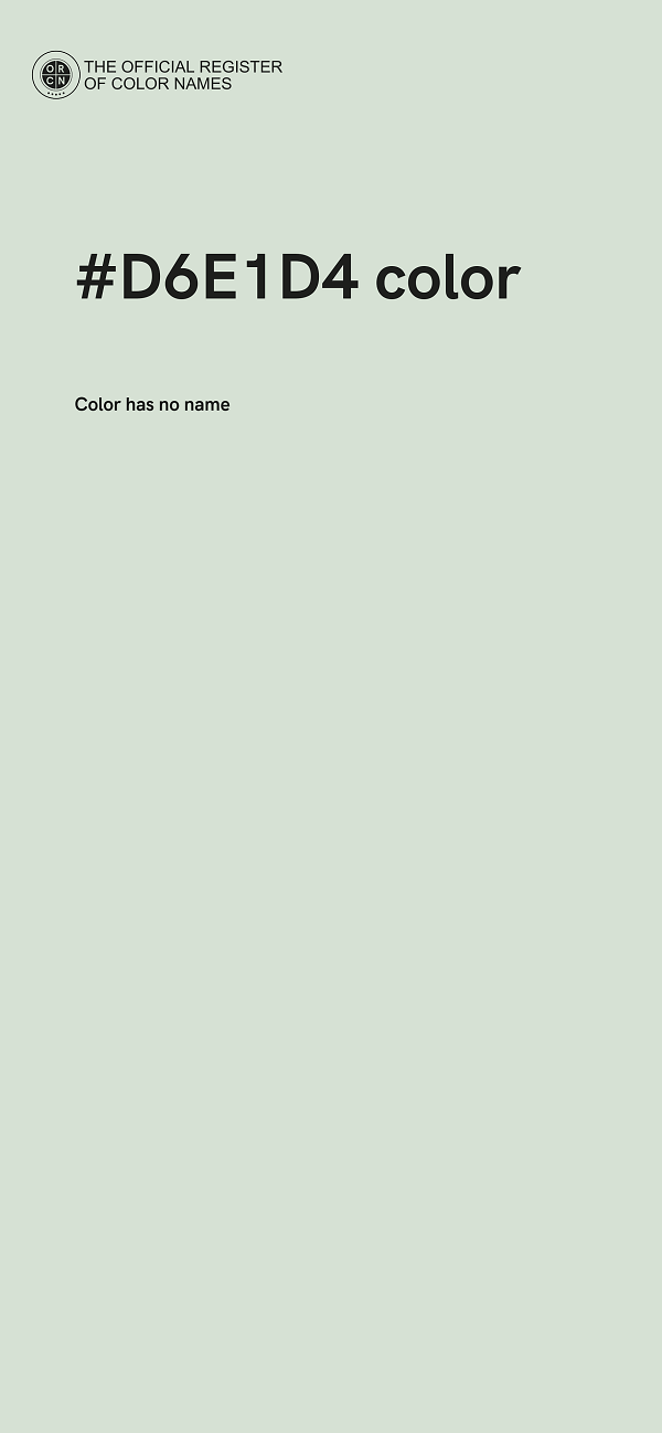 #D6E1D4 color image