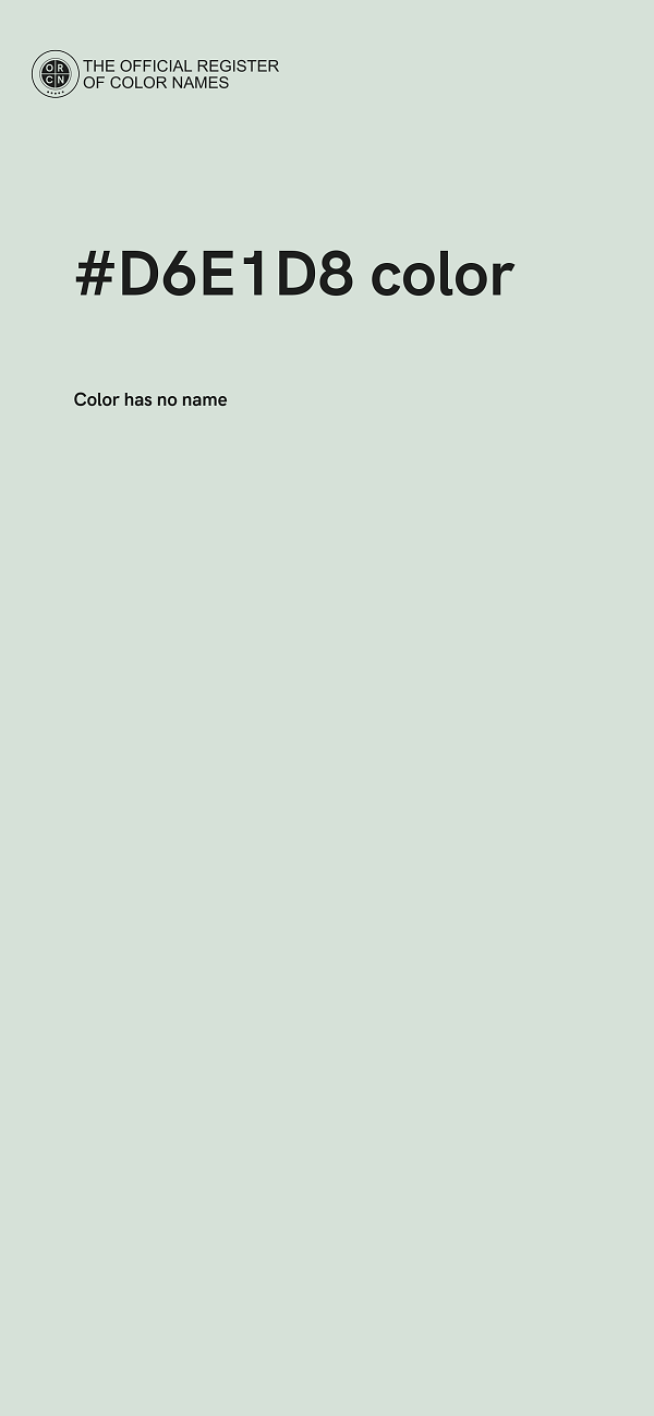 #D6E1D8 color image