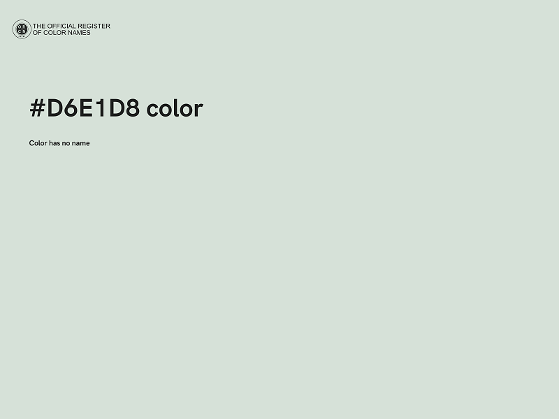 #D6E1D8 color image