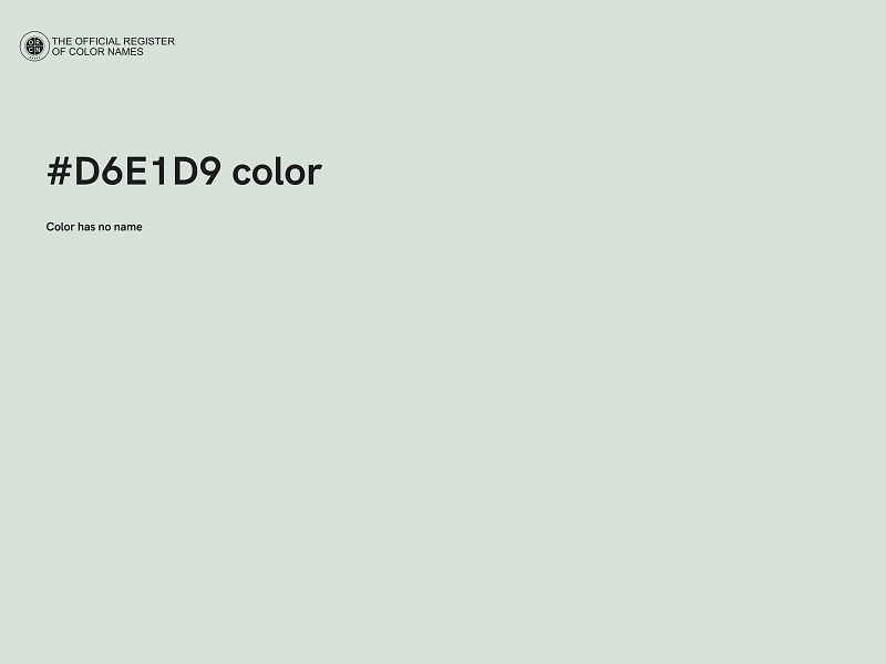 #D6E1D9 color image