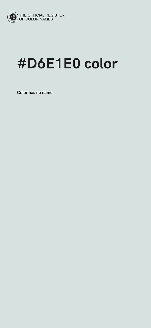 #D6E1E0 color image