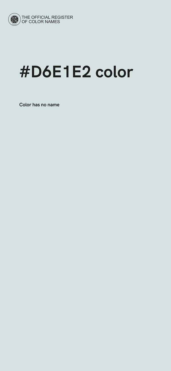 #D6E1E2 color image