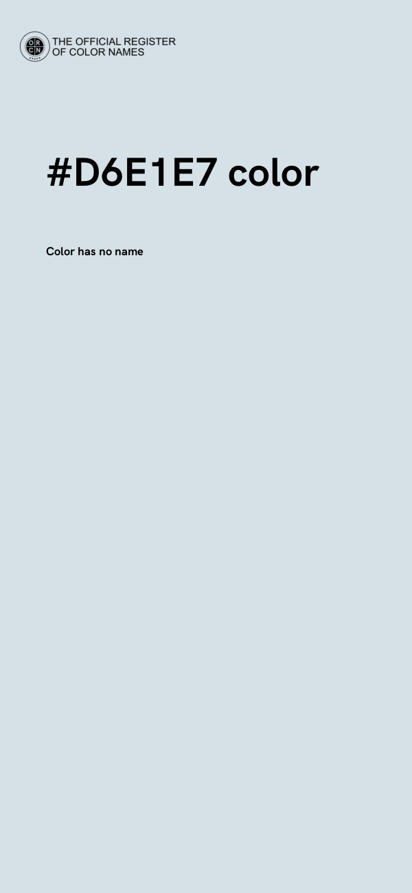 #D6E1E7 color image