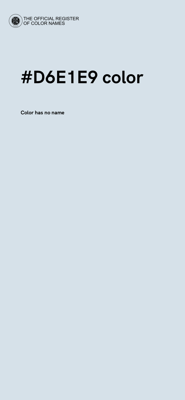 #D6E1E9 color image
