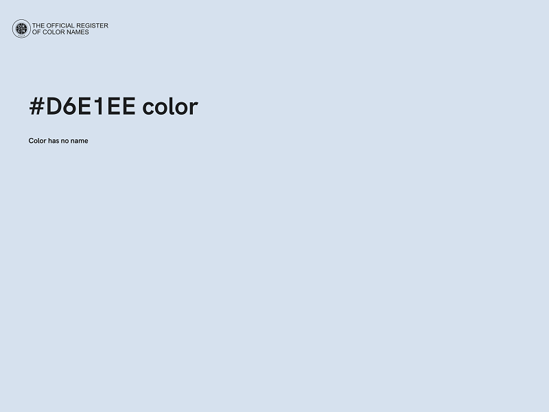 #D6E1EE color image