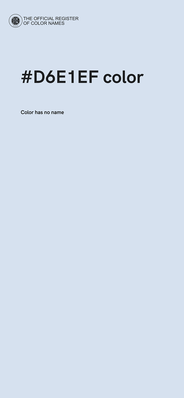 #D6E1EF color image
