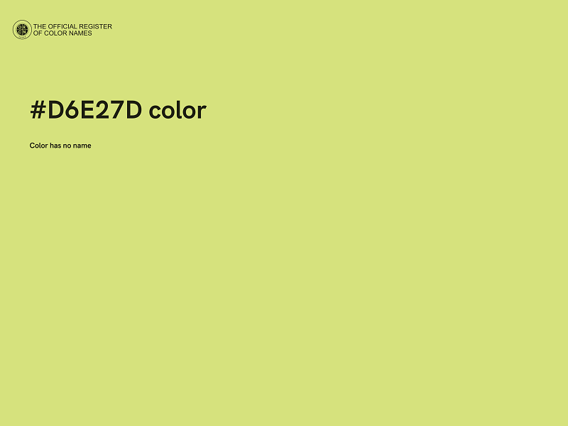 #D6E27D color image