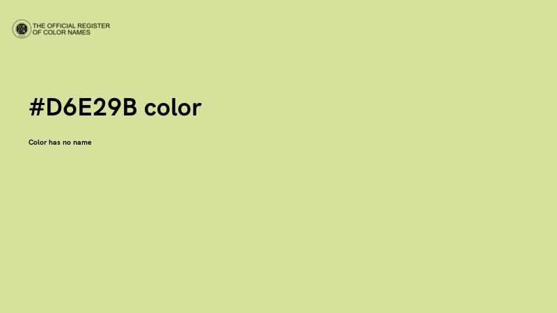 #D6E29B color image