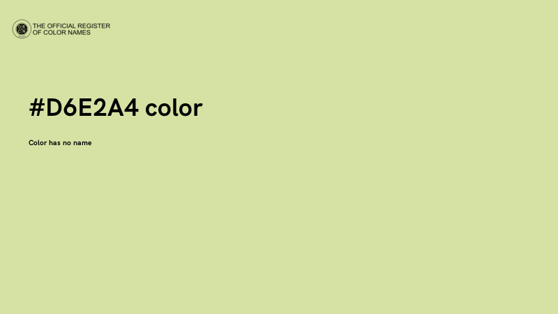 #D6E2A4 color image