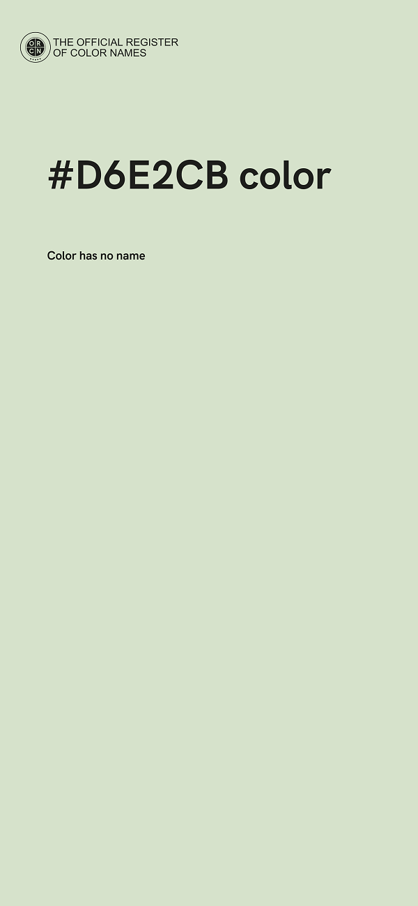#D6E2CB color image