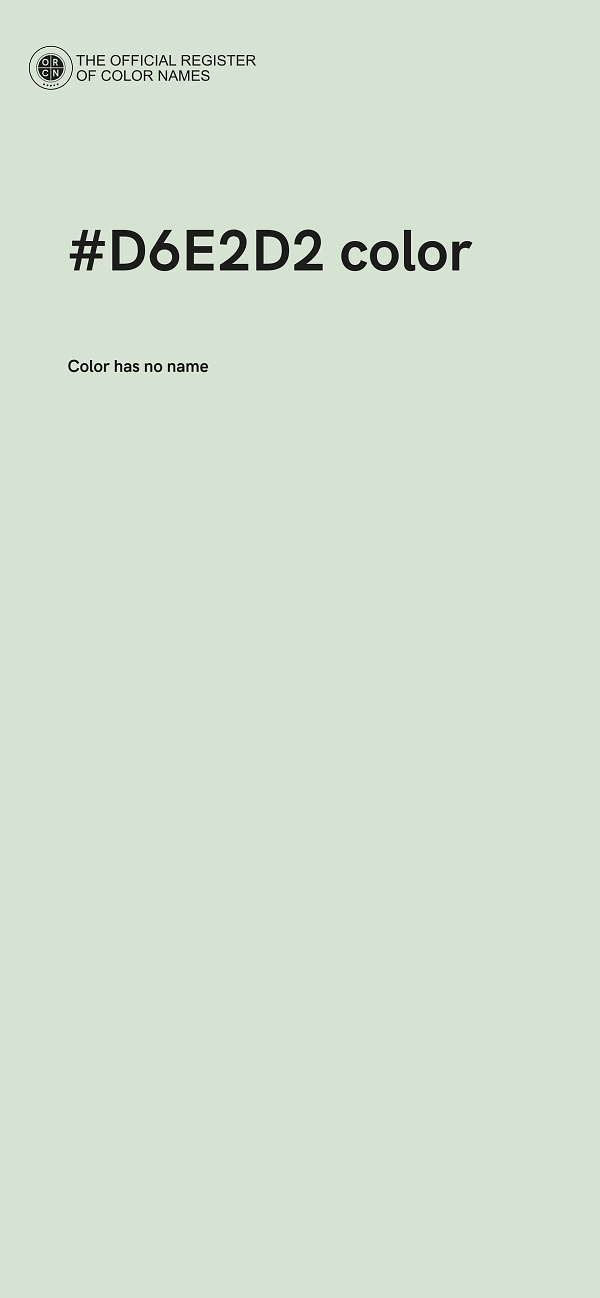#D6E2D2 color image