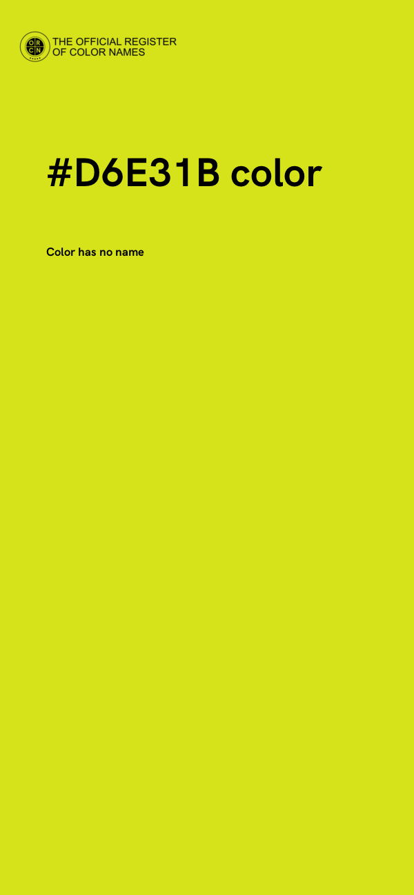#D6E31B color image
