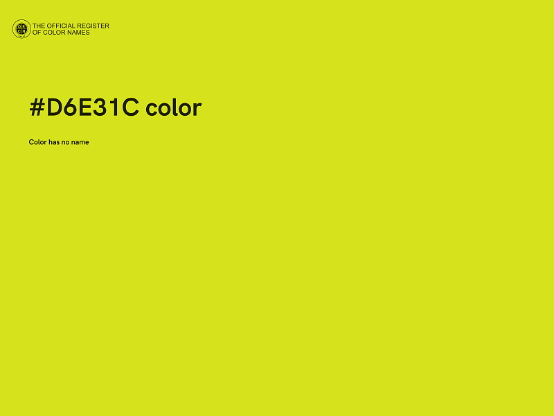 #D6E31C color image