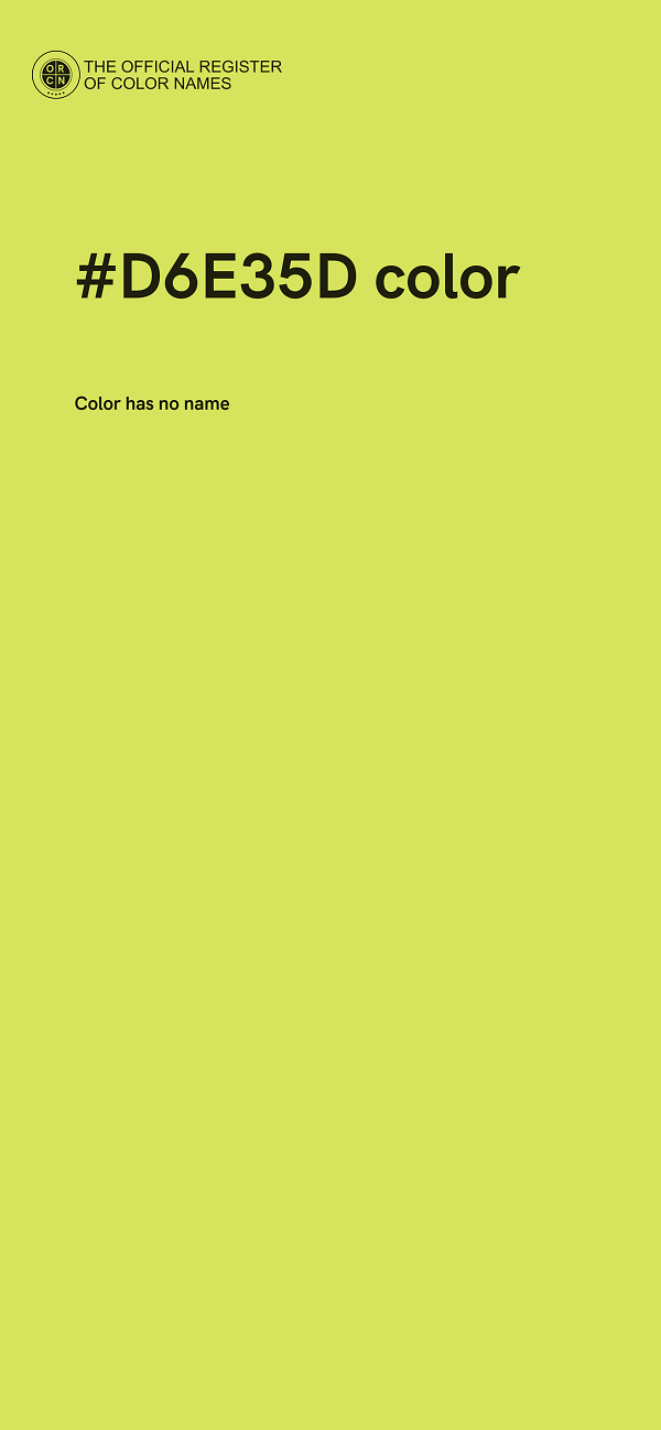 #D6E35D color image