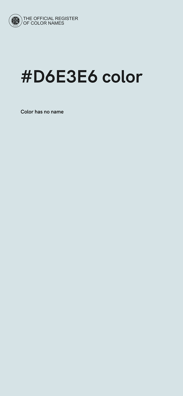 #D6E3E6 color image