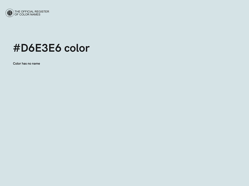 #D6E3E6 color image