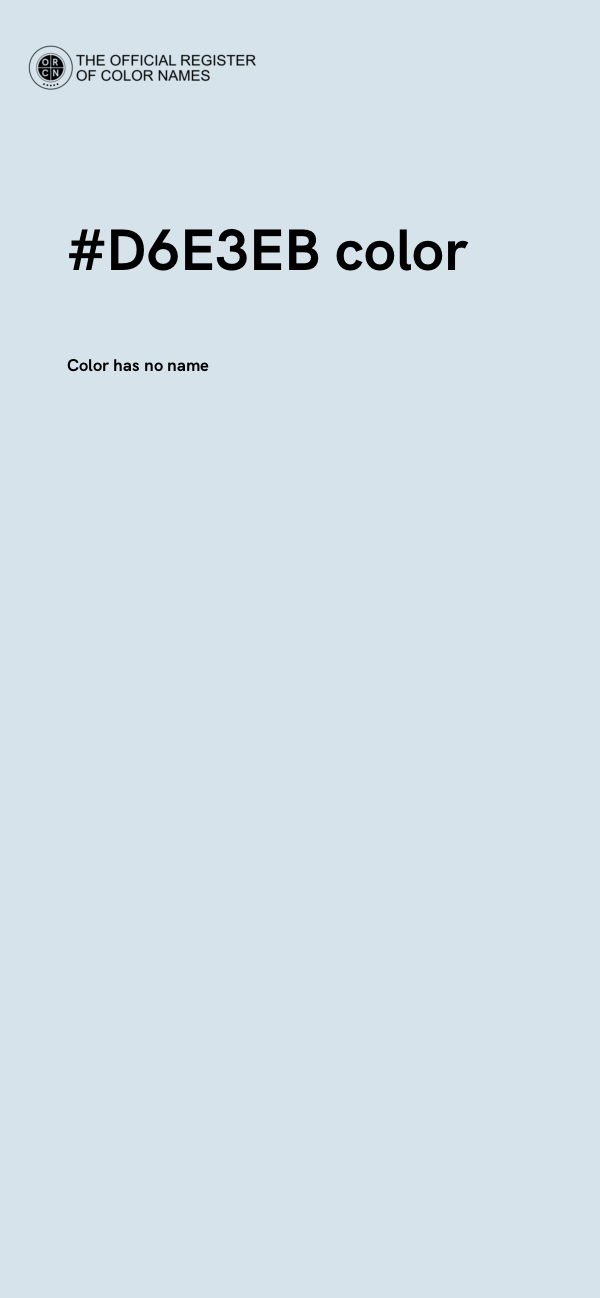 #D6E3EB color image