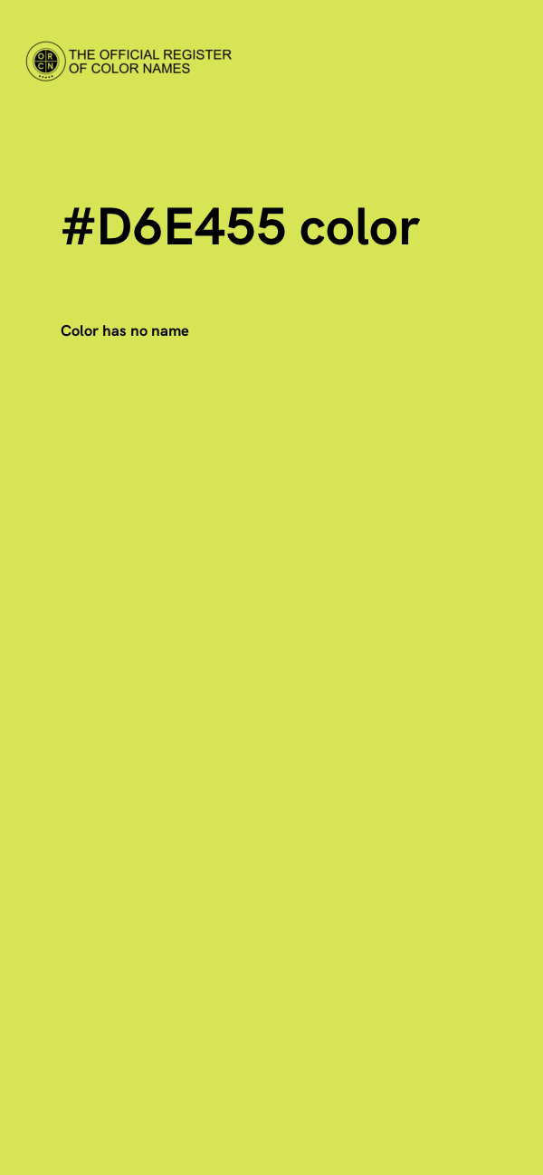 #D6E455 color image
